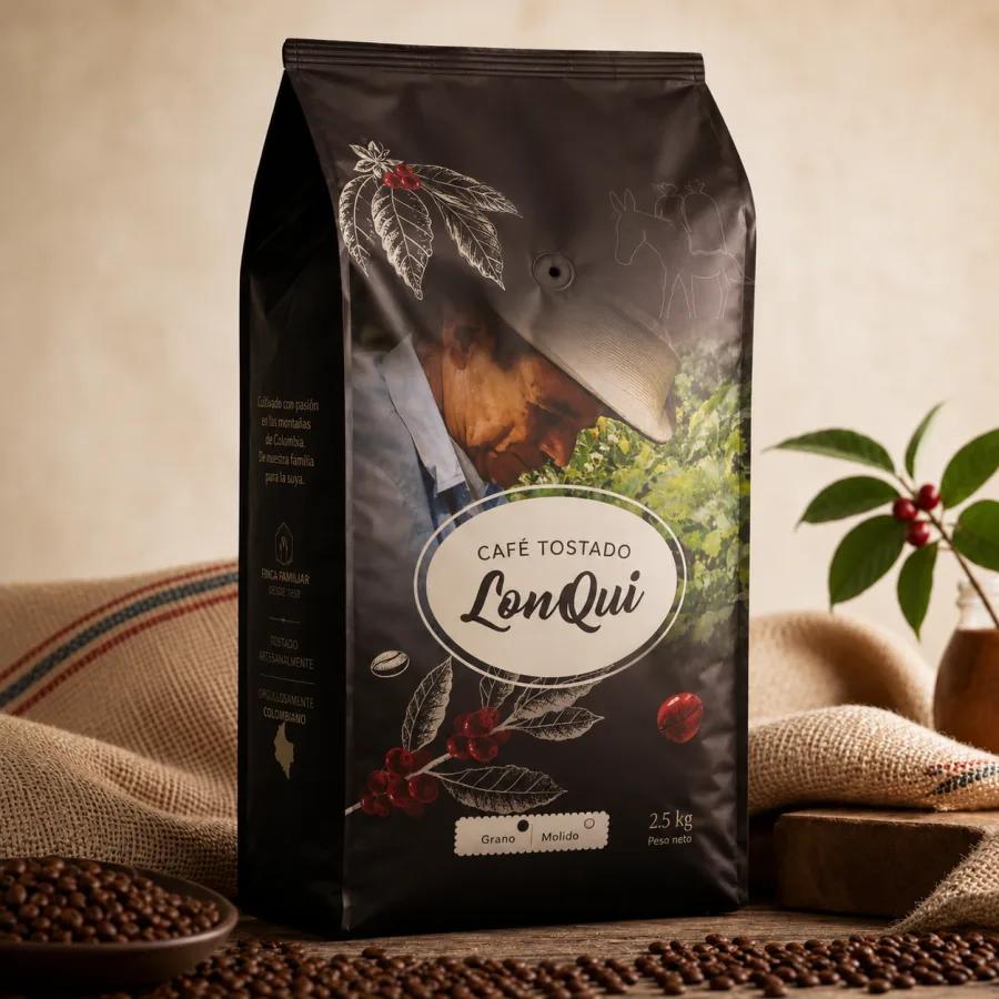 Café LonQui presentación 2500 gramos